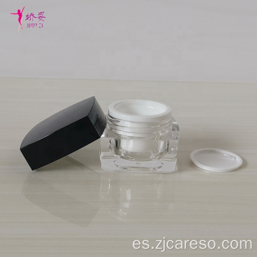 Tarro de crema para ojos Tarro de crema cuadrado para muestras